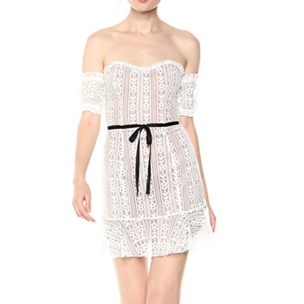 For Love and Lemons white lace dress
